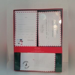 NIB Letter To Santa Christmas Package 5 Letters 5 Nice List Certs  And 10 Envelo